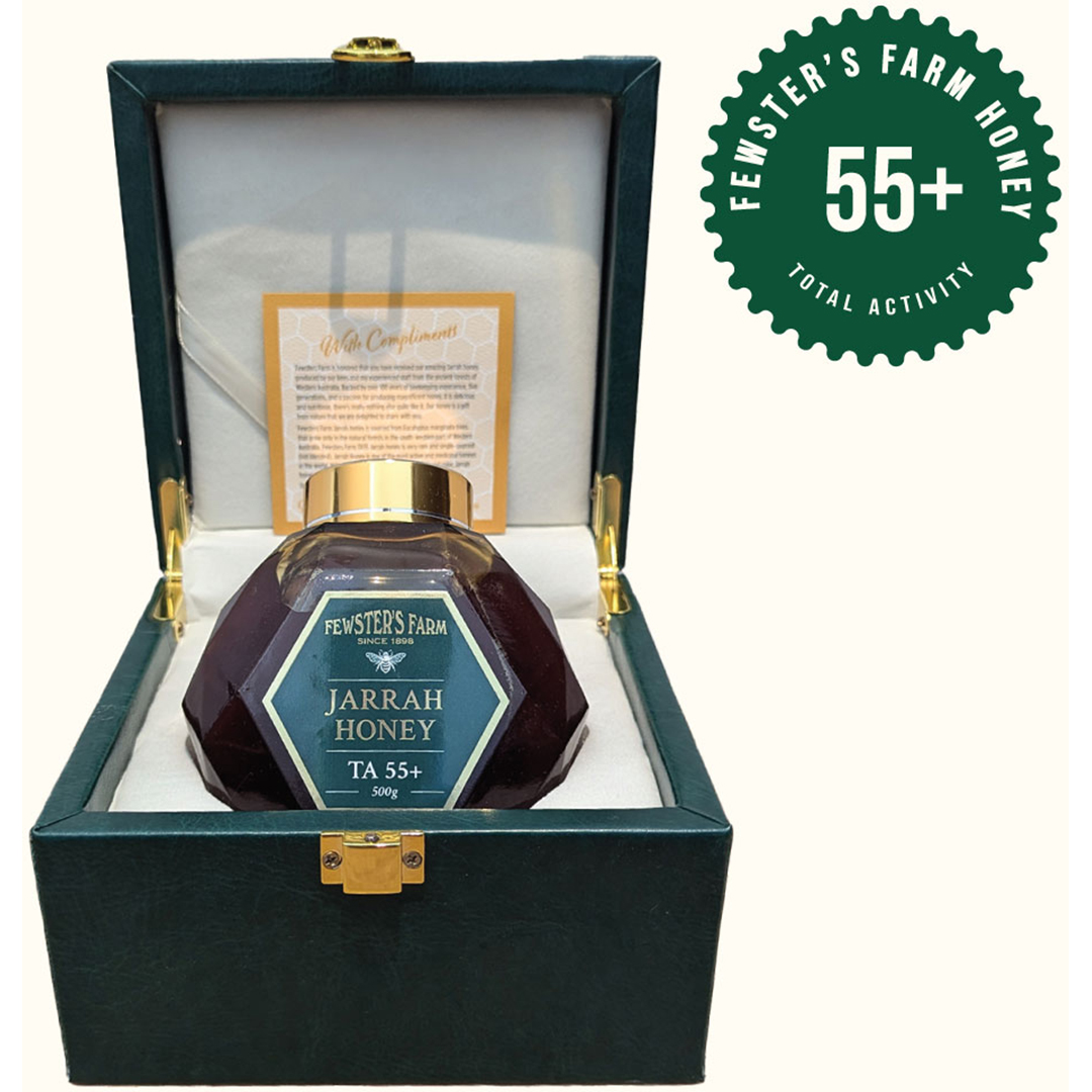 - Fewsters Farm Jarrah Honey Ta 55 Gift Box 500 Gram